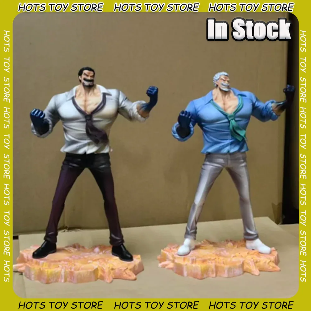 

One Piece Anime Figure Hero Navy Monkey D. Garp Statue Desktop Decoration Model Two-Color Collectibles Childrens Toys Xmas Gifts