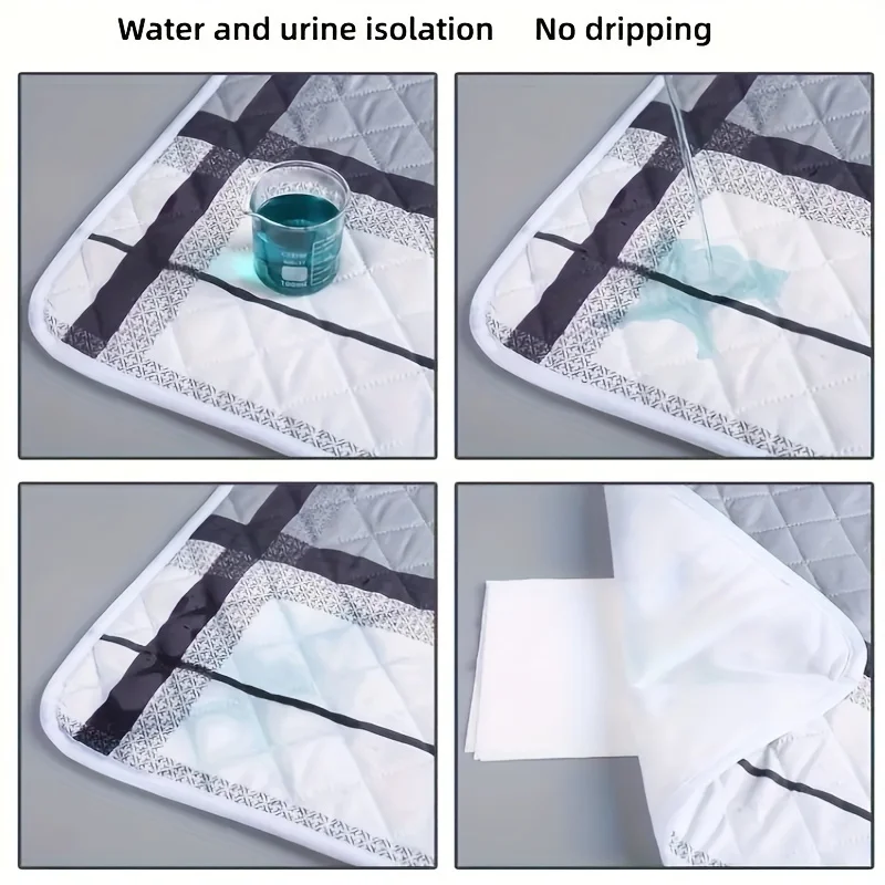 50/80/120 4 Layer Cartoon Dino Heart Diapering Mat Waterproof Washable Changing Pad for Night and Menstrual Protection Baby Care view 6