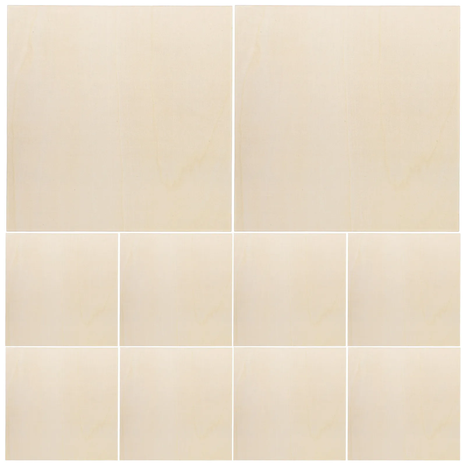 

10 Pcs Square Plywood Solid Table Top Diy Boards Cutting Panels Painting Balsa Blocks Squares Wooden Plaques Unfinished