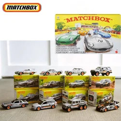 Coche Matchbox Original para niños, 70, 8 vehículos, 1:64, fundido a presión, juguetes para niños, NISSAN GTR /ENZ G 63 AMG 6X6 PORSCHE 910, regalo de cumpleaños