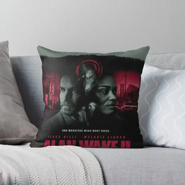 Alan Wake  Printing Throw Pillow Cover Cushion Office Soft Throw Case Waist Fashion Home Wedding Pillows not include One Side