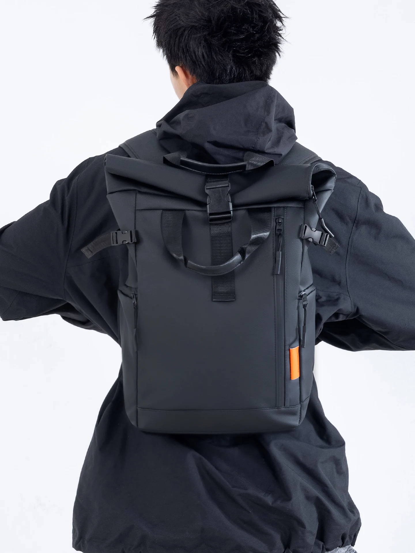 Faionable Borsa da viaggio Bapa a doppia spalla da uomo Borsa da viaggio per studenti delle scuole superiori Borsa da viaggio per pendolarismo semplice casual