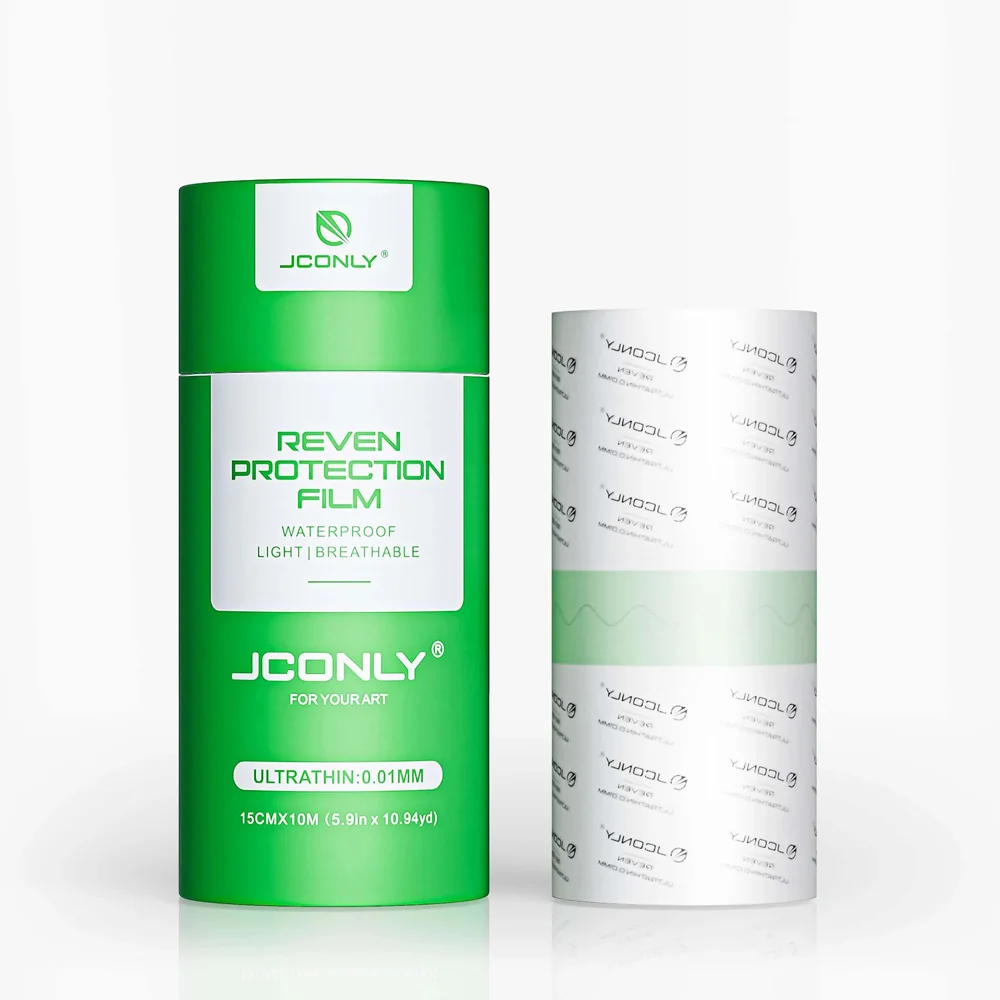 

JCONLY REVEN, лечебная пленка для татуировки, водостойкая защитная повязка для ухода за татуировкой, 15 см * 10 м, пленка для татуировки для ремонта кожи