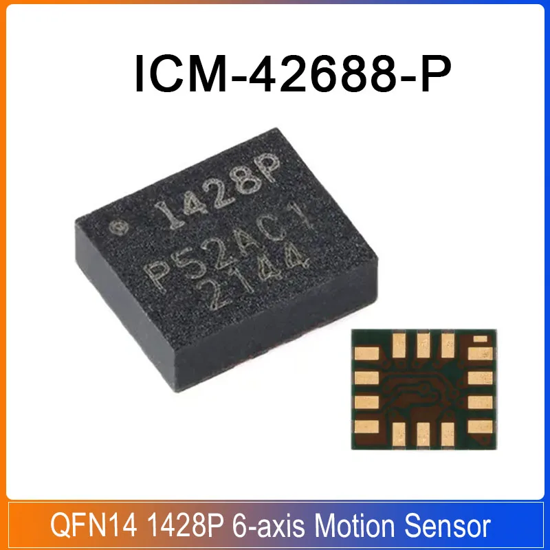 1/5PCS ICM-42688-P QFN14 ICM 42688 P 1428P 6-axis Motion Sensor IC Chip Original