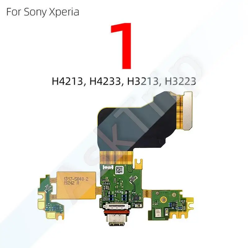 Aiinant Bottom Charging USB Date Dock Mic Charger Flex Cable For Sony Xperia 1 5 10 I II III 2 3 Plus Compact Premium