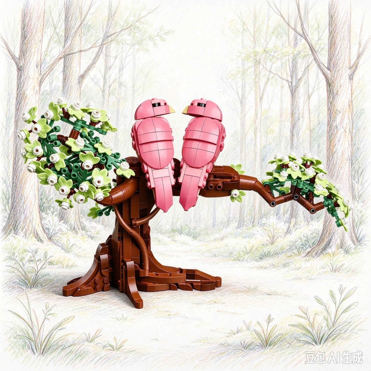 2026 New Creative Series Lovebirds Women And Mens Puzzle Building Blocks Toys Valentine's Day Gifts