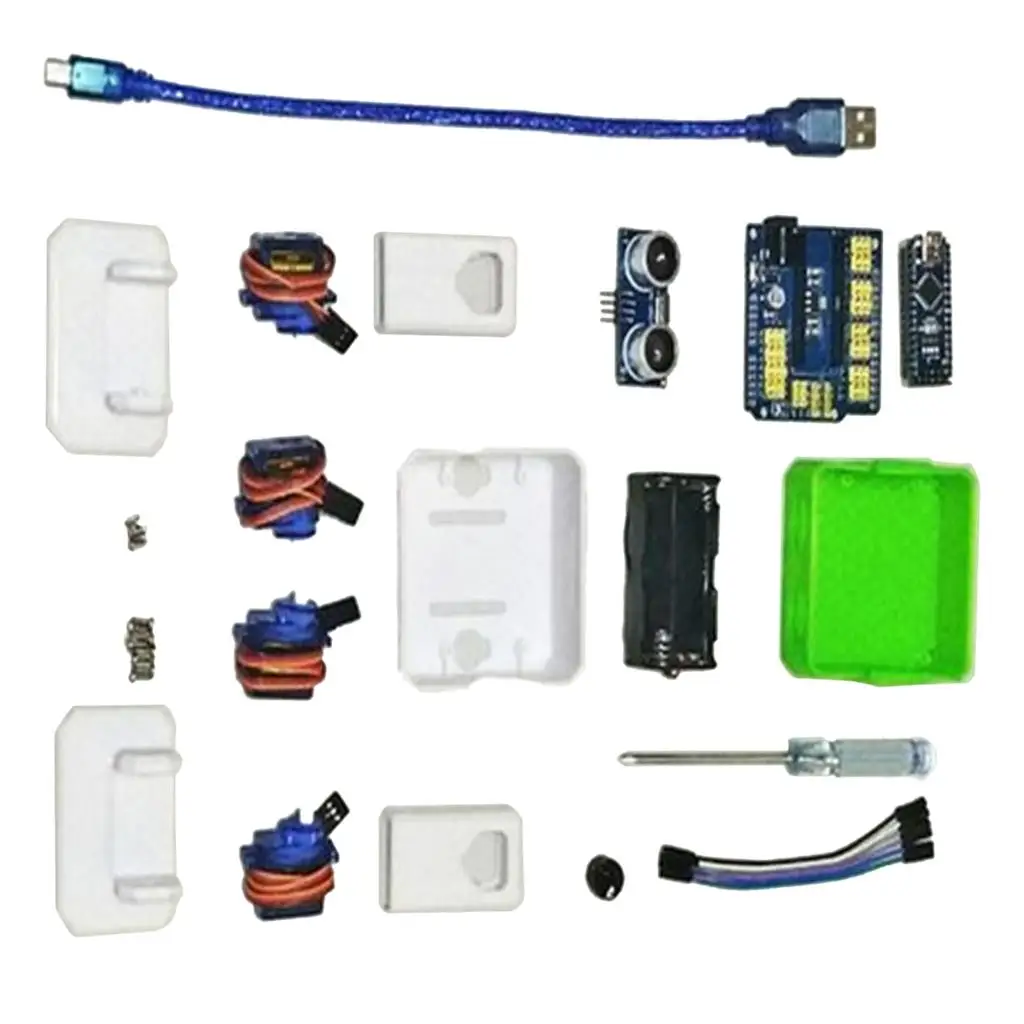 Obstacle Avoidance Nano RC Robot 3D Print DIY Open Source Educational Maker Kit for STEM Learning Toys