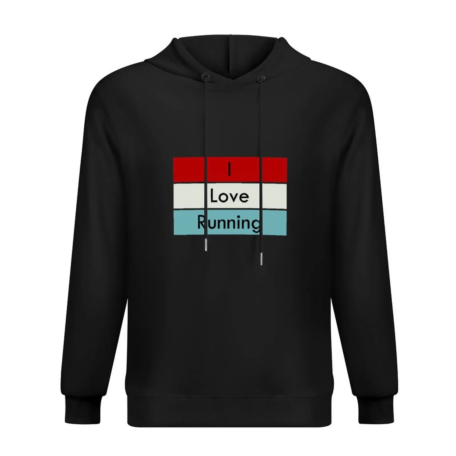 

I Love Running Hoodie men's sweat-shirt set japanese style aesthetic clothing men's clothing men hoodie
