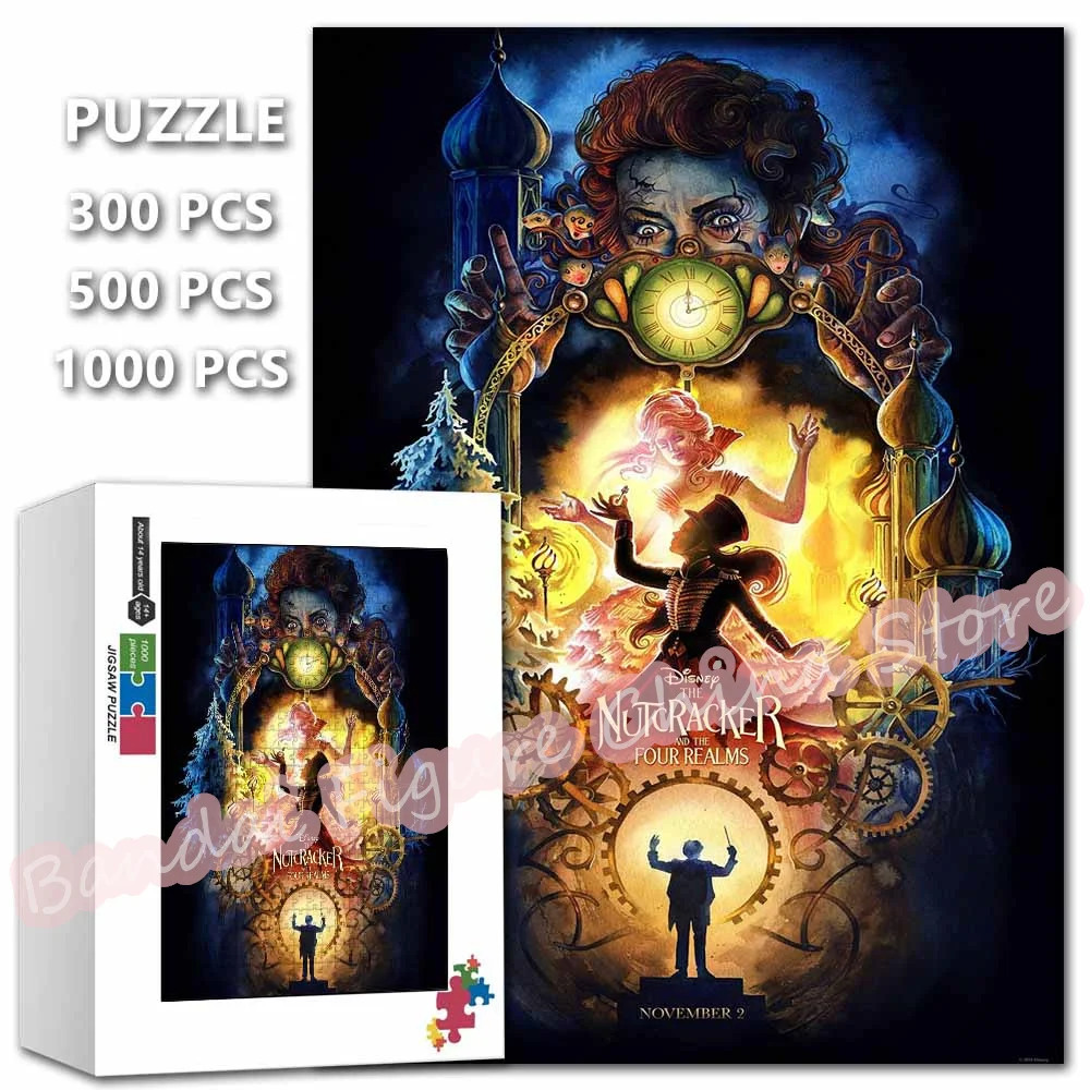 Educational Intelligence Jigsaw Puzzles Disney The Nutcracker and The Four Realms Cartoon Print Puzzle Kids Stress Relief Toys