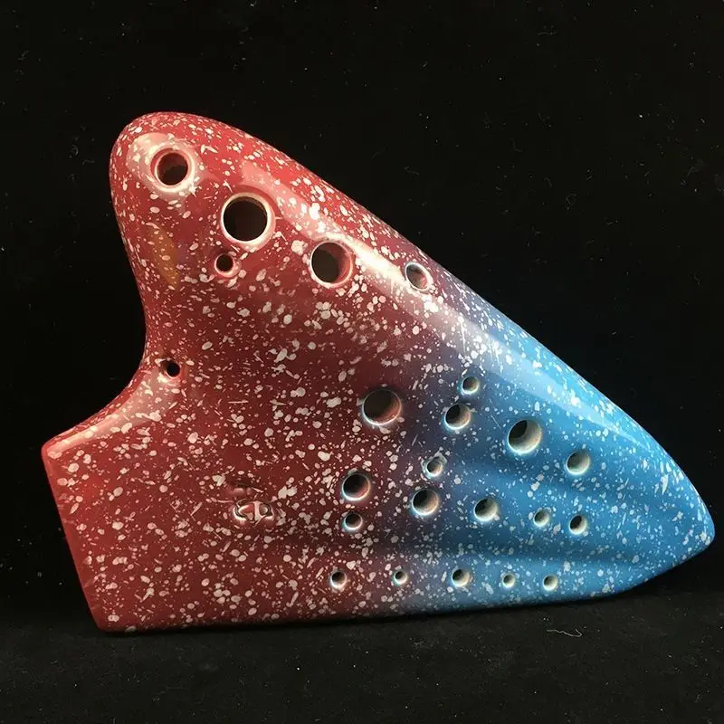 Triple Ocarina Alto Tone C Ceramic Ocarinas Professional Musical Instruments Offers Accessories Ocarina of Time Orff Instruments