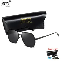 Photochromic Polarized Sunglasses Men Women For Driving Sun Glasses Yellow Lens Aluminum magnesium Polarising Glasses