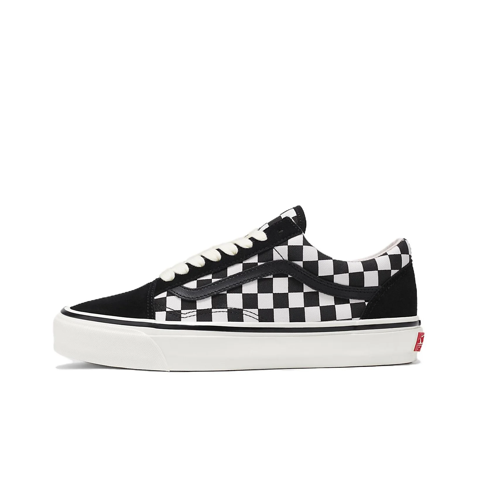 POIZON Old Skool Premium Vans 'Checkerboard - Preto e Branco'