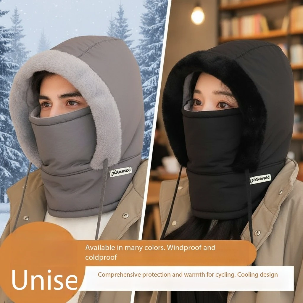 2025 الطقس البارد الحراري بالاكلافا وشاح الشتاء يندبروف هود قبعة للجنسين أفخم الرقبة أدفأ قناع الوجه للتزلج للأنشطة الخارجية #3
