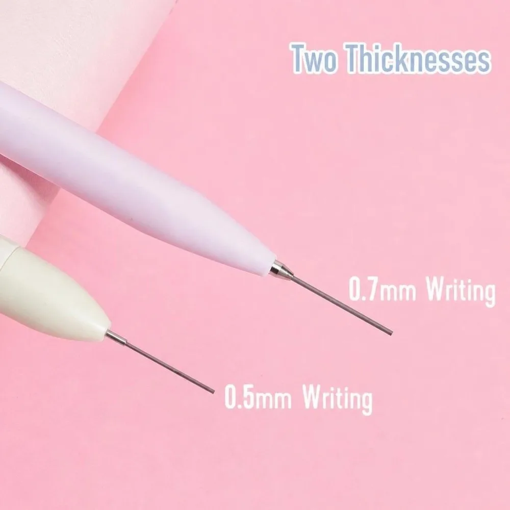 6/12pcs Simple Morandi Mechanical Pencils Triangular Barrel 0.5/0.7mm Click Propelling Pencils Sketching Pencil Students Gift