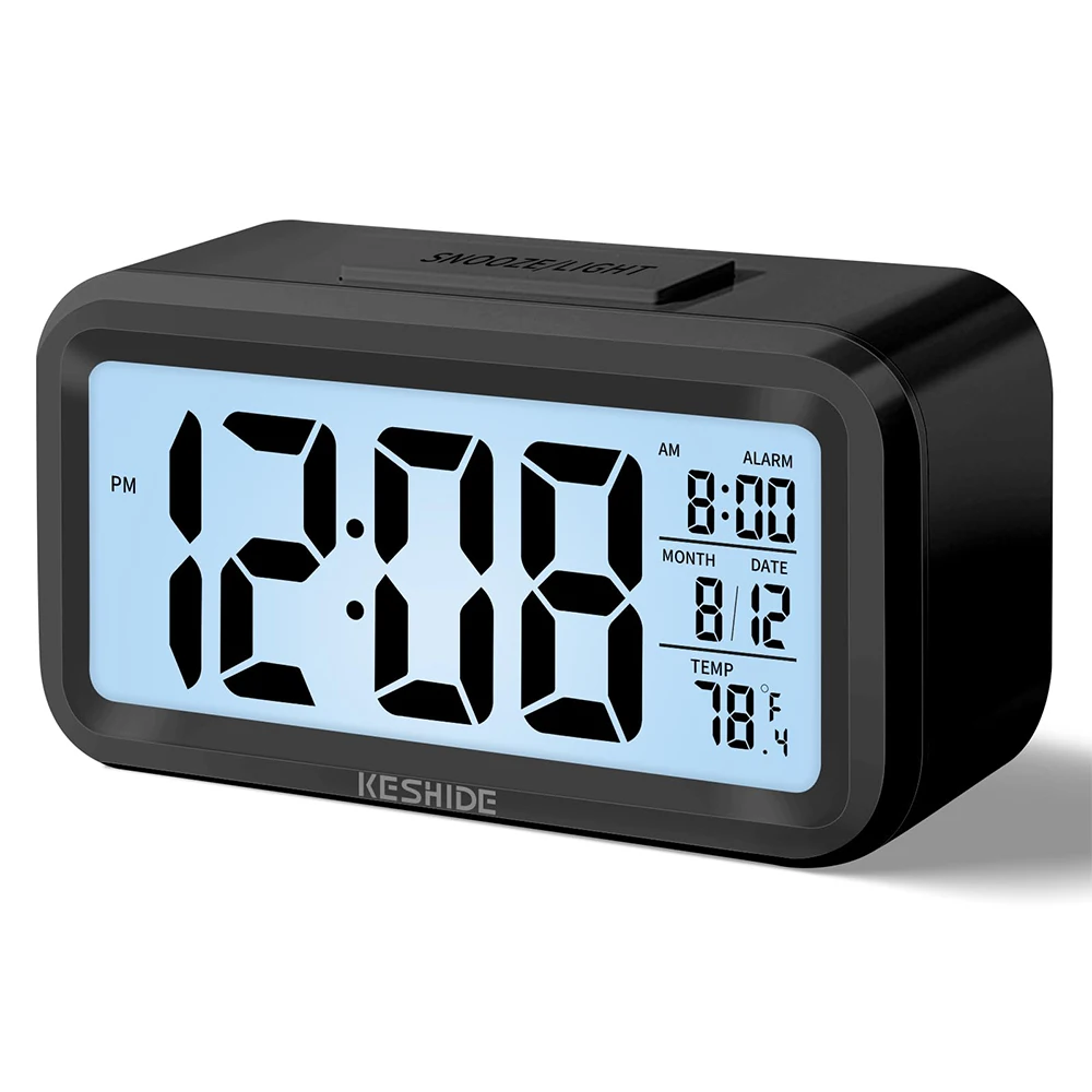 Led Digital Alarm Clock Backlight Data Times Calendar Desktop Multi-function Electronic Bedroom Decoration Desk Decorations Wall