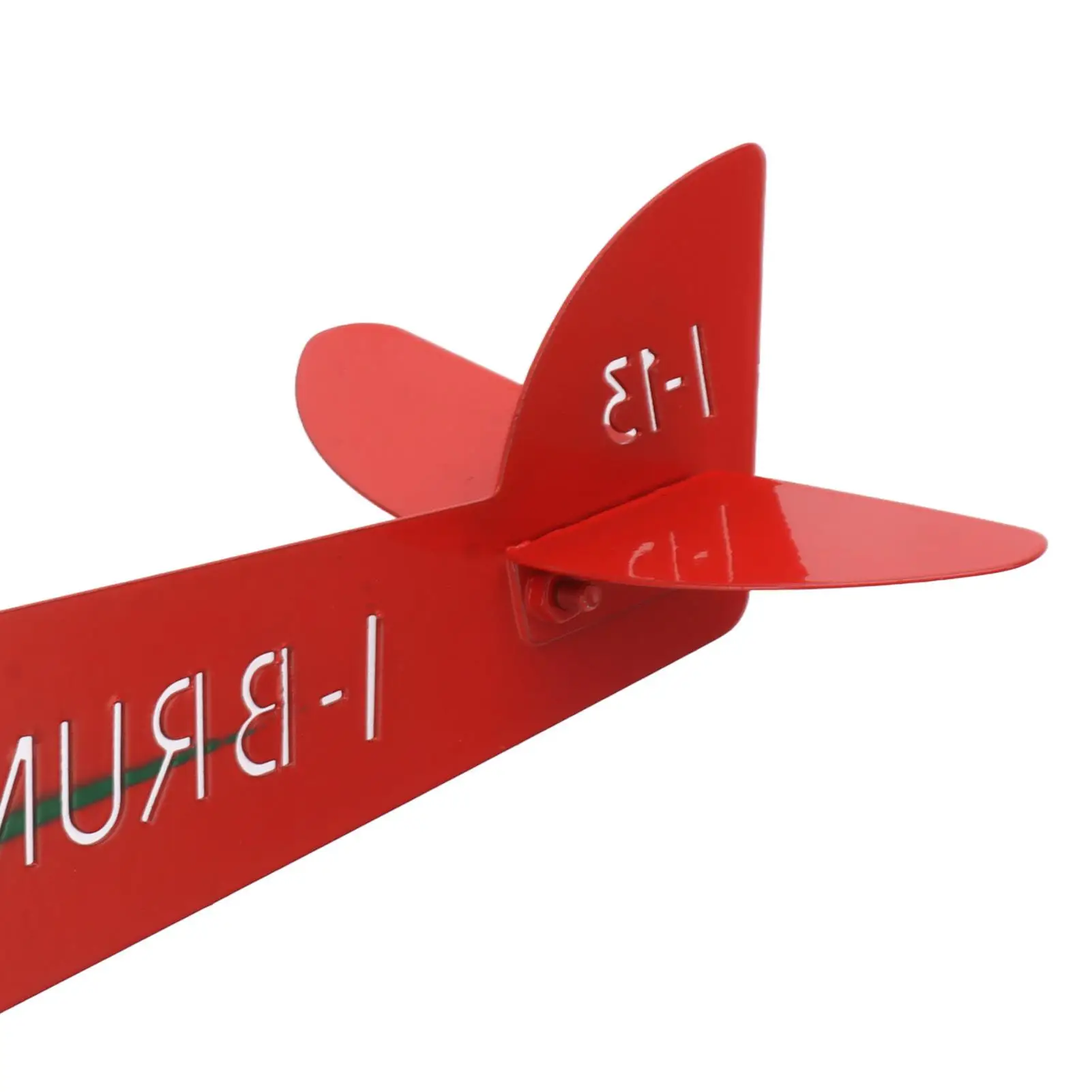 3D Metal Airplane Weather Vane - Outdoor Garden Roof Wind Direction Decor