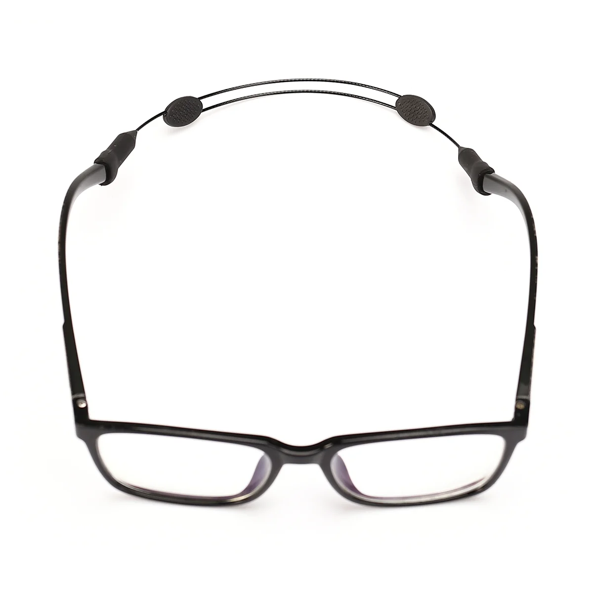 

Universal Fit Silicone Rope Adjustable Safety Eyewear Eyeglass Sunglass Glasses Strap Band Cord Chain for Outdoor Sports (Black)