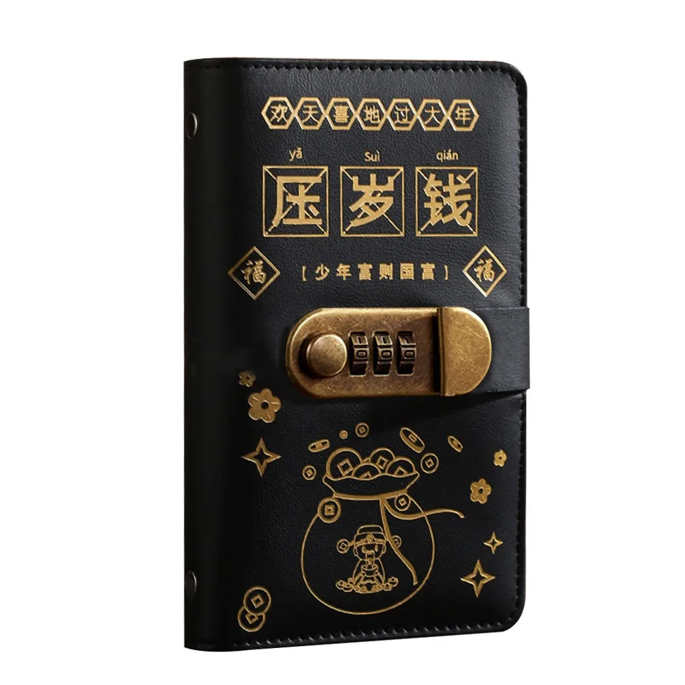 

Save Money 100 Envelopes Money Saving Challeng With Password Lock PU Savings Challenges Sheets Large Capacity Reusable