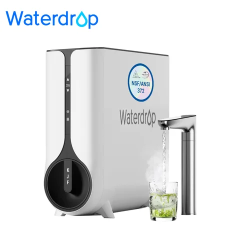 Waterdrop Reverse Osmosis System, Instant Hot Water Dispenser, 600 GPD, Reduce PFAS, Tankless, 2:1 Pure to Drain, Under Sink