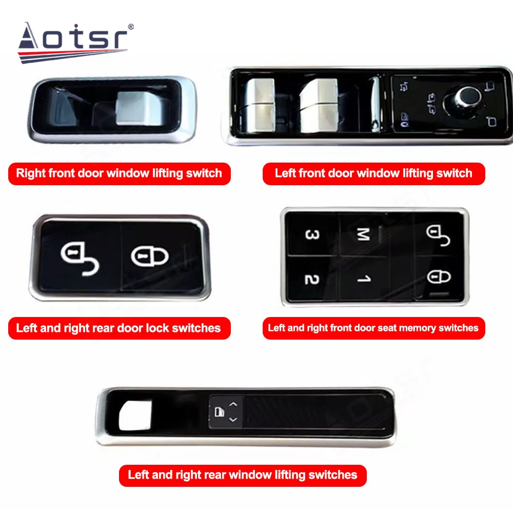 

ЖК-кнопка переключателя подъема окна для Land Rover Range Rover Vogue L405 2013-2017 Sport L494 2013-2017 Discovery 5 17-18