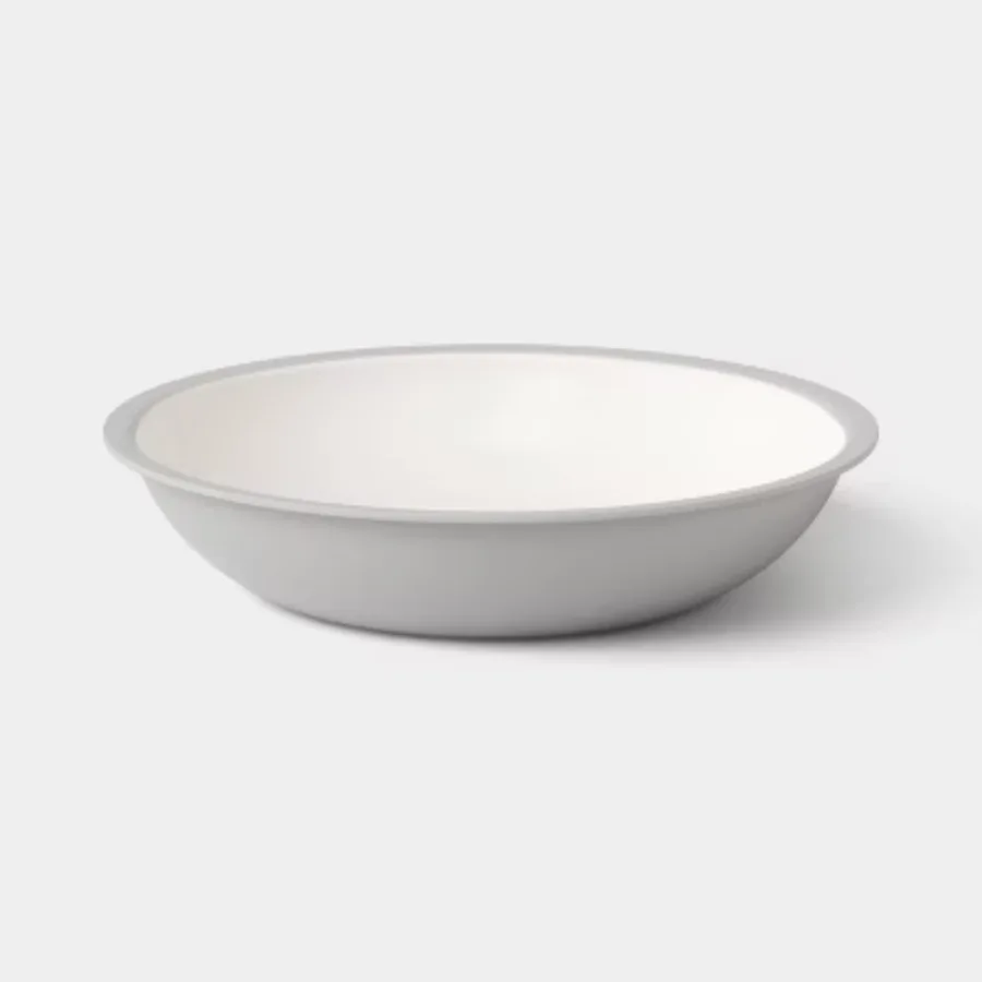 36 fl oz Plastic Cereal Bowl Gray