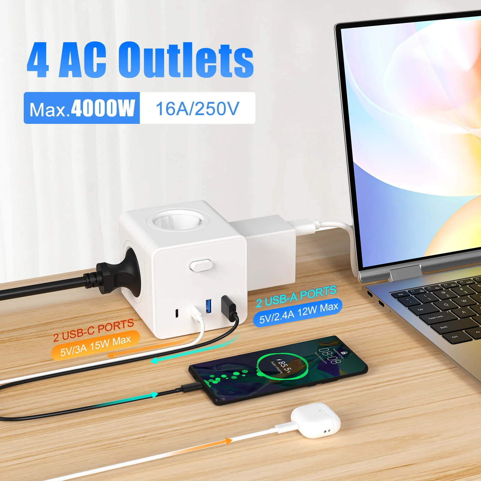 Универсальный сетевой фильтр H – обзор и цена Power Strip Flat