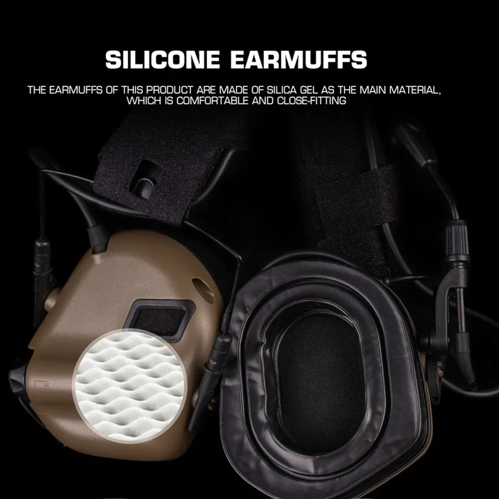 Auriculares tácticos con reducción de ruido para caza y tiro - imagen 5