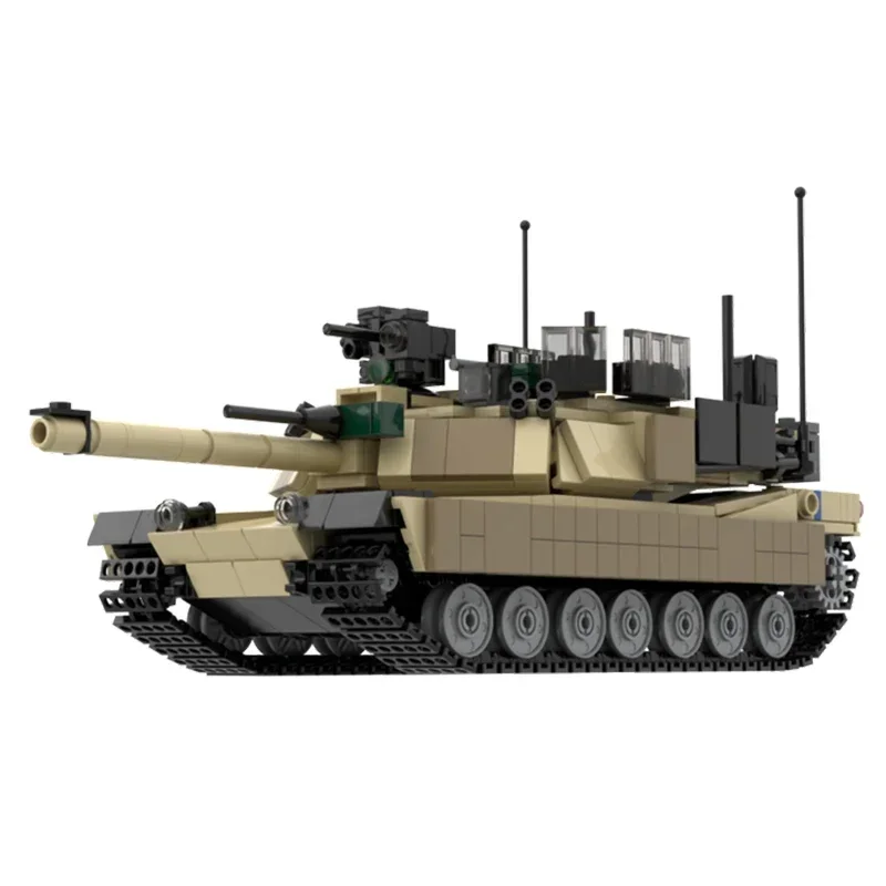 Moc Building Bricks Military Weapon Model M1 Main Battle Tank Technology Modular Block Gifts Toys For Childen DIY Sets Assembly