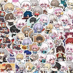 Game Honkai Star Rail 80 Sheets Fashion New Q Stickers Cute Cartoon Game Characters Handbook Stickers Decorative Painting