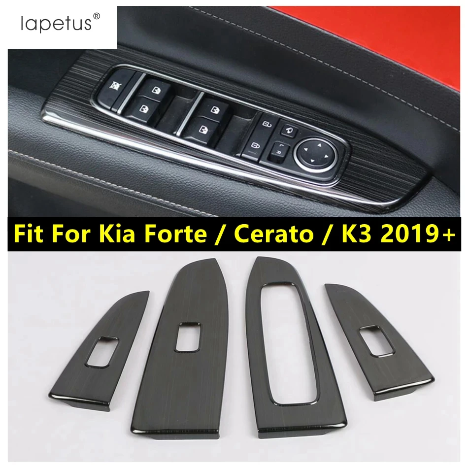 

Car Inner Door Armrest Window Glass Lift Button Switch Panel Cover Trim Accessories Fit For Kia Forte / Cerato / K3 2019 - 2023