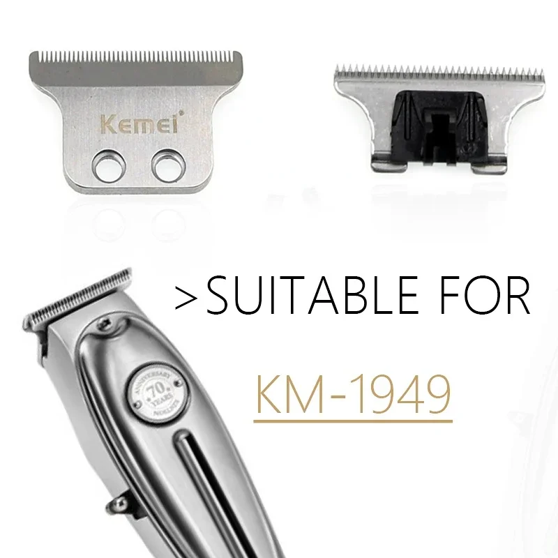 ใบมีดสำรองสำหรับ Kemei KM-1949ปัตตาเลี่ยนของแท้ผมมืออาชีพที่เล็มหนวดมีดอุปกรณ์อะไหล่