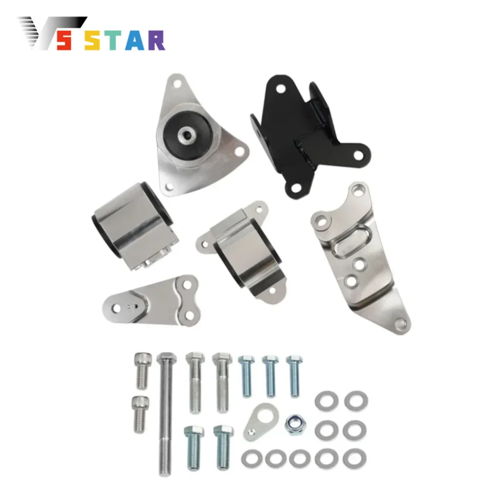 

High Quality Billet Aluminum Engine Swap Mount Kit For 2002-2006 ACURA RSX 2002-2005 HONDA CIVIC SI HB EP3 Sliver