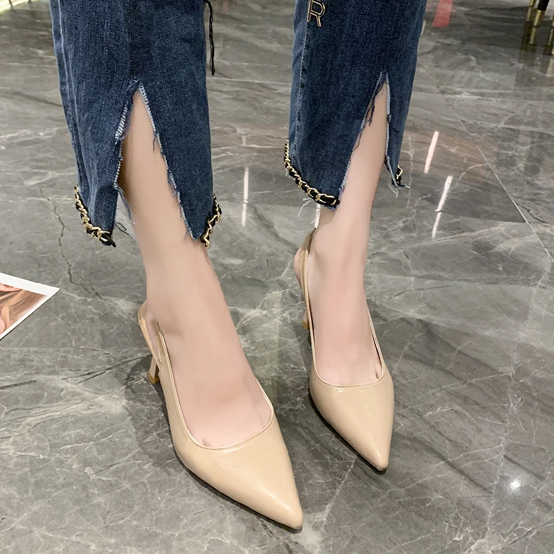 2024 Summer Casual Fashion Pointed Toe Stiletto Sandals New Sexy Elegant Banquet Comfortable High Heels Women\'s Shoes NO:001