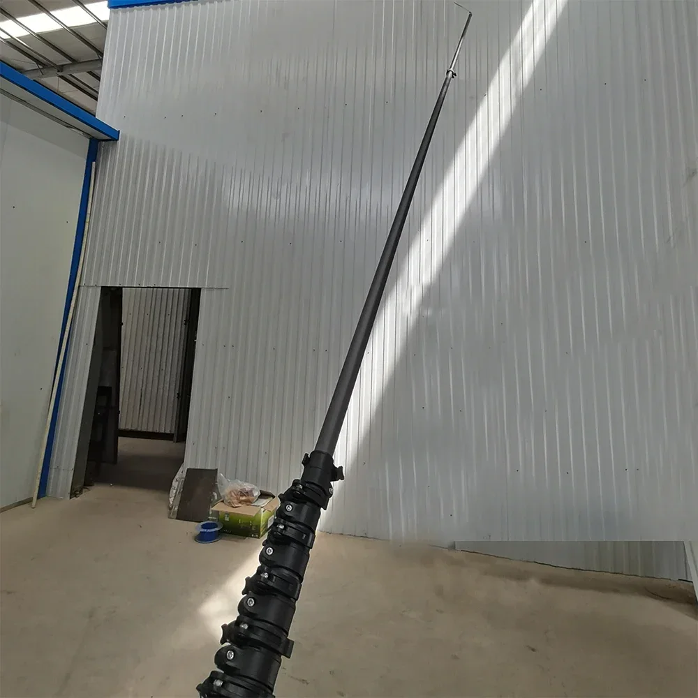 Pólo de fibra carban telescópica de alta rigidez perfeito 2025 para colheita de porca areca