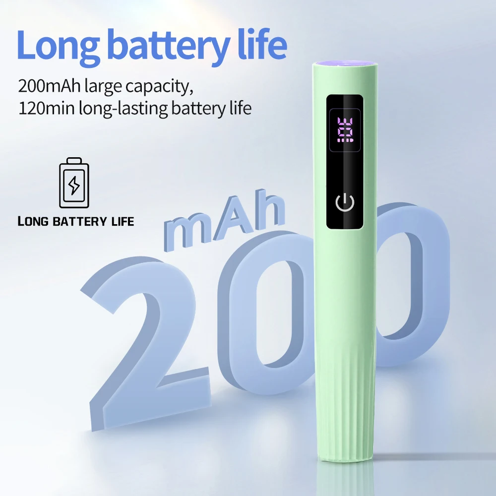 LINMANDA 젤 네일용 휴대용 UV 라이트 LED 네일 램프 빠른 경화를 위한 LCD 스크린 네일 램프가 있는 휴대용 미니 네일 건조기