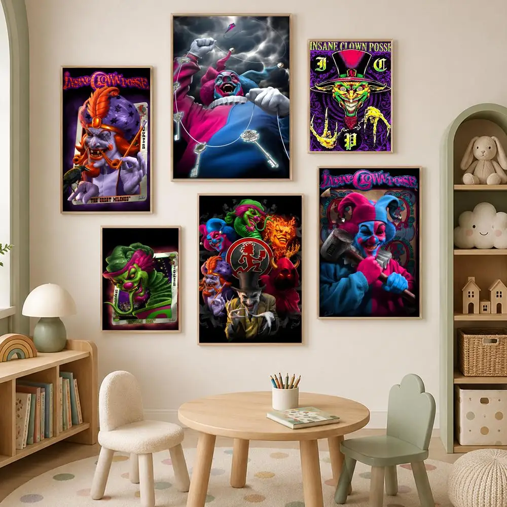 Band I-Insane Clown Posse Poster Self-Stick HD PP paper Wall Art Poster, Waterproof Decor for Bedroom, Living Room and Home