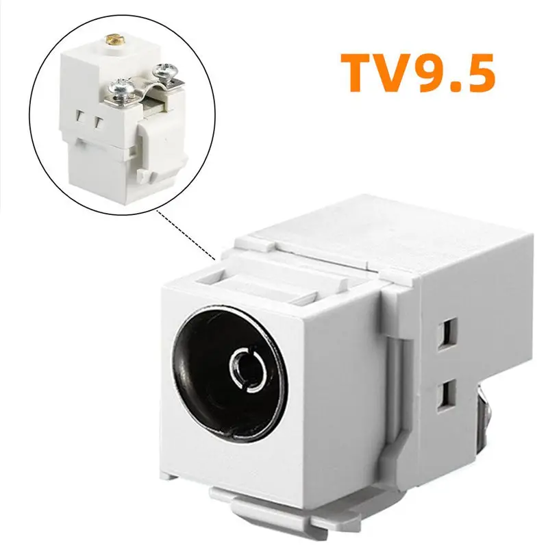 TV9.5 Audio Video Plug American American Standard Panel Quick Connect Keystone Jack Cable TV Module