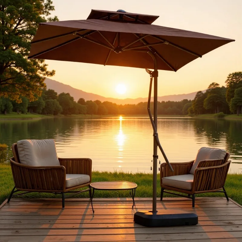 

Outdoor parasol villa courtyard outdoor sun protection wrench stall commercial umbrella UV protection