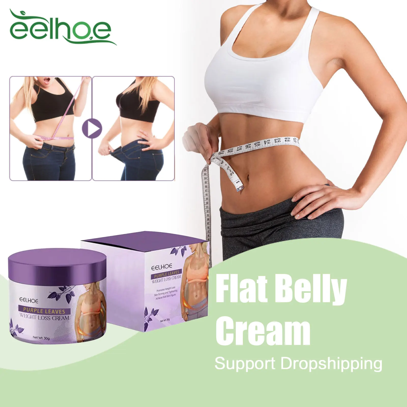 Flat Belly Cream Increasing Metabolism Abdomen Cellulite Removal Tummy Fat Burning Thigh Firming Waist Slimming Massage Cream