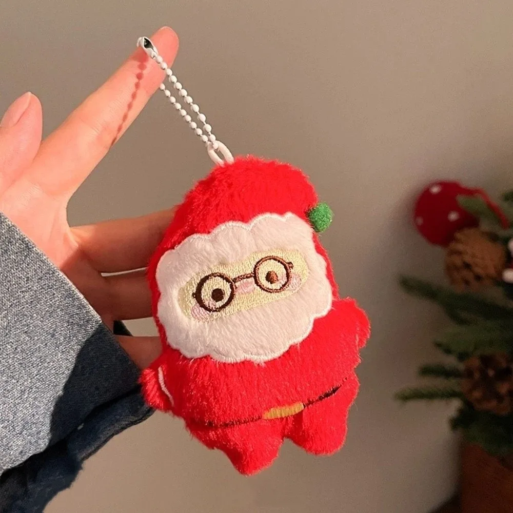 Hanging Ornaments Christmas Keychain Tree Star Stuffed Animal Cartoon Doll Decoration Christmas Tree Pendant Christmas Party