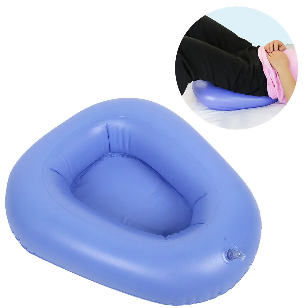 Bedpan Household Bed Pan Household Inflatable Bedpan Elderly Patients Care Anti Bedsore Air Cushion Potty Blue Inflatable Bedpan