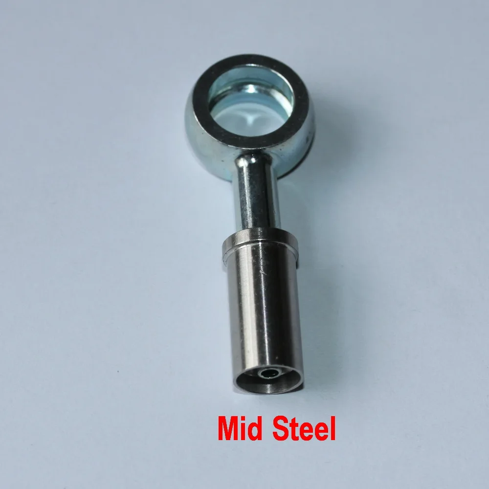 Banjo sambungan Stainless steel 11mm 7/16, selang oli kopling rem kepang AN3 hidrolik mobil balap, untuk sepeda Motor, sepeda Motor