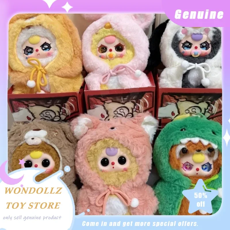 

Оригинальная детская три слепая коробка I Am Not A Warrior Series, милая виниловая плюшевая кукла, сумка, подвеска, декор комнаты, украшение, праздничный подарок для девочки