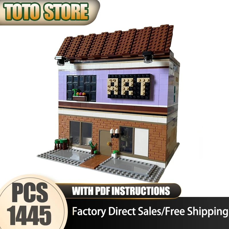 

City street View Moc Building Bricks Furniture Store & Art Gallery Technology Modular Blocks Gifts Christmas Toys DIY Assembly