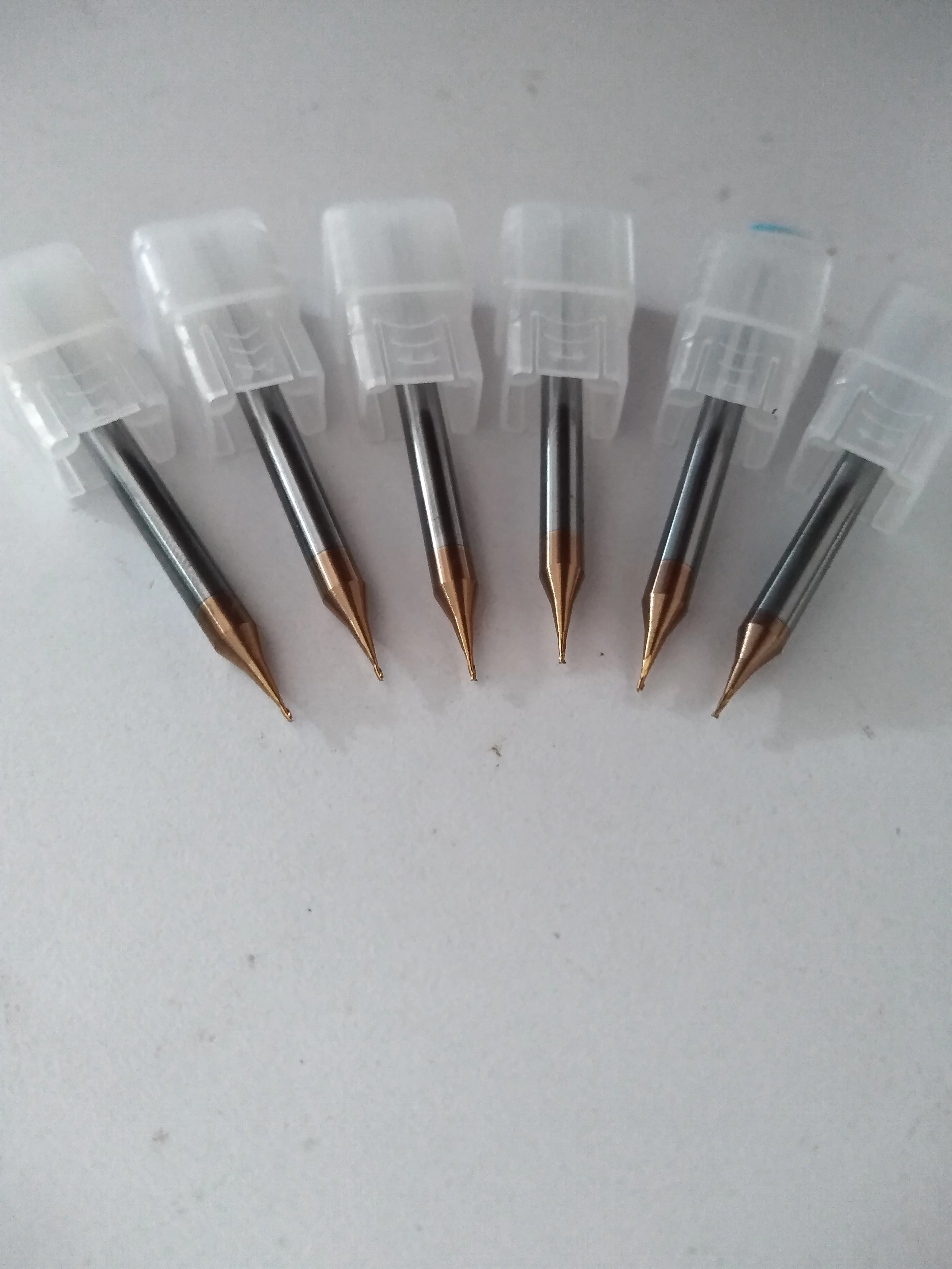 

D0.2/0.4/0.5/0.6mm 2 Flutes HRC55 Tungsten Square End Mills Spiral Bits Carbide CNC Flat Endmill Router Bits