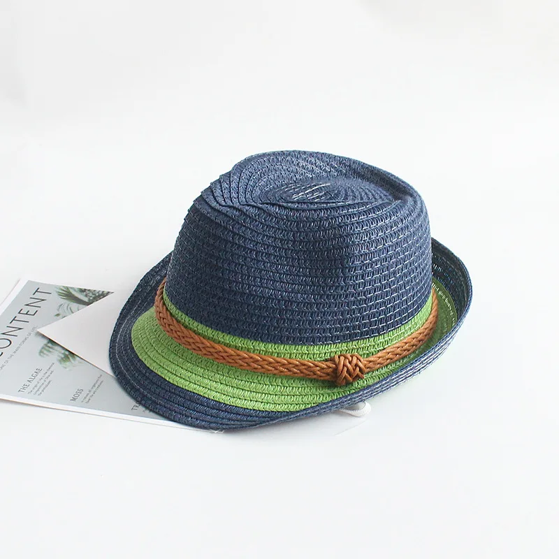 2024 Summer Fallow Fashion Slock Sunshade Hat Spring and Summer  Beach Straw Hat  Gentleman Outdoor Sun Cap Jazz Hat