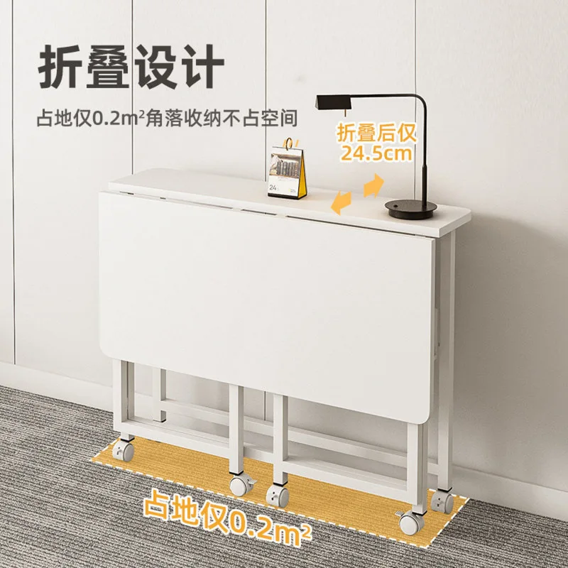 Folding Bedside Table Portable Space Saving Small Desk for Home Computer Study Lazy Bed Tray