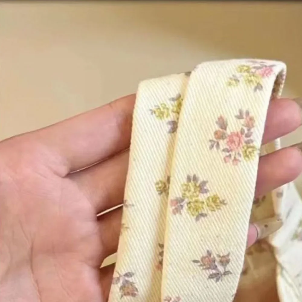 Bedruckte Einkaufstasche mit großem Fassungsvermögen, modisch, süß, mit Spitze, Schleife, Aufbewahrungshandtaschen, Canvas-Handtasche