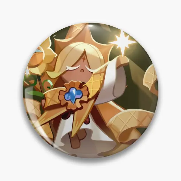 Pure Vanilla Cookie Cookie Run Kingdom Soft Button Pin Funny Lover Cute Badge Metal Decor Creative Brooch Hat Collar Jewelry