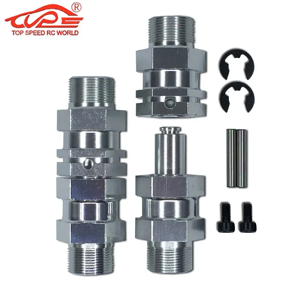 육각 허브 확장 액슬, RC 자동차 업그레이드 부품, 1/5 체중계 HPI ROFUN BAHA KM ROVAN Baja 5B 5T 5SC 트럭용, 4PCs/세트, 24mm